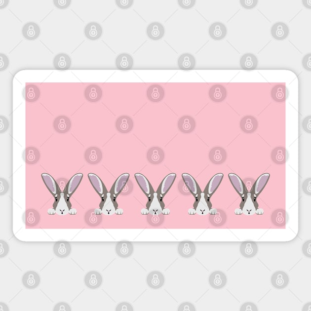 Bunnies Magnet by GeoCreate